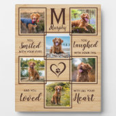 Memorial Einzigartiges Dog-FotoCollage Fotoplatte (Vorderseite)