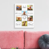 Memorial Einzigartiges Dog-FotoCollage Leinwanddruck (Insitu (Wohnzimmer))