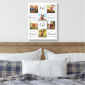 Memorial Einzigartiges Dog-FotoCollage Leinwanddruck (Insitu (Schlafzimmer))