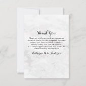 Memorial Elegante 4 Foto Collage Beerdigung Beilei Dankeskarte (Rückseite)