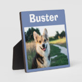 Memorial-Erinnerung für Hunde Fotoplatte (Vorderseite)