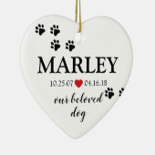 Memorial | Erstellen Sie Ihr eigenes Foto Keramik Ornament (Rechts)