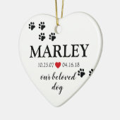 Memorial | Erstellen Sie Ihr eigenes Foto Keramik Ornament (Links)