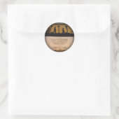 Memorial Fade to Black Round Stickers (Tasche)