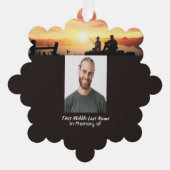 Memorial Father Son Fischerei Fischer Ornament Karte (Vorderseite)