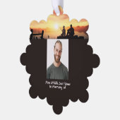 Memorial Father Son Fischerei Fischer Ornament Karte (Linke Ecke)