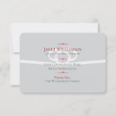 Memorial Flat Dankeschön Karte (Vorderseite)