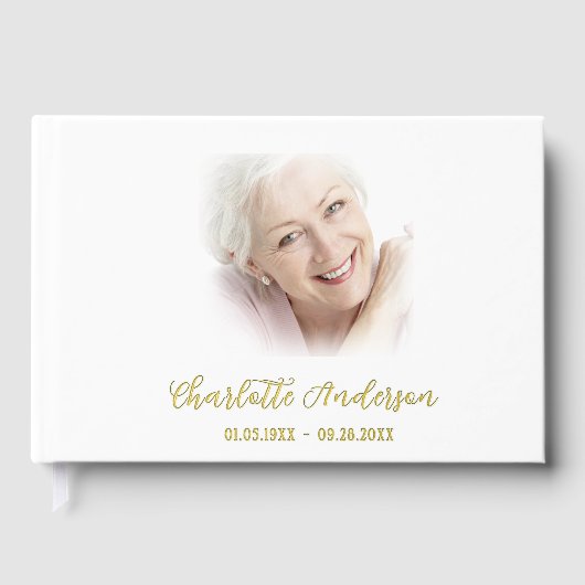 Memorial Foil Guestbook Gästebuch (Vorderseite)