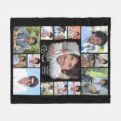 Memorial FOREVER IN MEINEM HERZEN 15 FotoCollage Fleecedecke (Vorderseite (Horizontal))