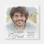 Memorial FOREVER IN MEINEM HERZEN Foto Keepake Magnet (Vorne)