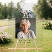 Memorial "Forever in our Hearts", Name, Foto Acrylschild