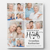 Memorial Forever in unserem Herz Custom 10 Foto Fotoplatte (Vorderseite)