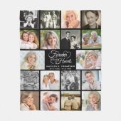 Memorial Forever in unserem Herzen 18 Foto Keepake Fleecedecke (Vorderseite)