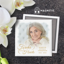 Memorial FOREVER IN UNSEREM HERZEN Foto Gold