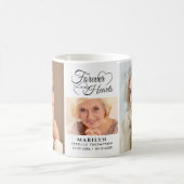 Memorial FOREVER IN UNSEREN HERZEN 3 Foto Keepake Kaffeetasse (Mittel)
