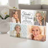 Memorial FOREVER IN UNSEREN HERZEN 4 Foto Keepake