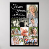 Memorial FOREVER IN UNSEREN HERZEN 9 Foto Collage Poster (Vorne)