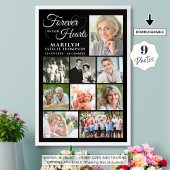 Memorial FOREVER IN UNSEREN HERZEN 9 Foto Collage Poster