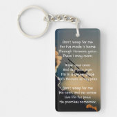 Memorial Foto Christlich Pilot Flugzeug Flug Schlüsselanhänger (Vorderseite)