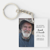 Memorial Foto Classic in Love Memory Schlüsselanhänger (Vorderseite)