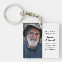 Memorial Foto Classic in Love Memory Schlüsselanhänger