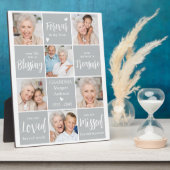 Memorial Foto Collage 6 Personalisierte Erinnerung Fotoplatte (Seite)