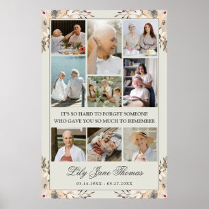 Memorial Foto Collage Beerdigung Beileid Poster