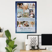 Memorial Foto Collage Beerdigung Beileid Poster (Heimbüro)