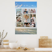 Memorial Foto Collage Beerdigung Beileid Poster (Küche)