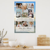 Memorial Foto Collage Beerdigung Beileid Poster (Küche)
