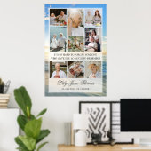 Memorial Foto Collage Beerdigung Beileid Poster (Heimbüro)