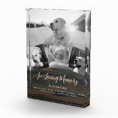 Memorial Foto Collage Erinnerungsgedicht für Hunde (Rechts)