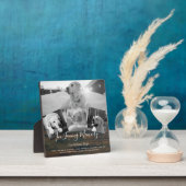 Memorial Foto Collage Erinnerungsgedicht für Hunde Fotoplatte (InSitu)