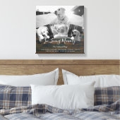 Memorial Foto Collage Erinnerungsgedicht für Hunde Leinwanddruck (Insitu (Schlafzimmer))