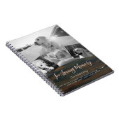 Memorial Foto Collage Erinnerungsgedicht für Hunde Notizblock (Rechte Seite)