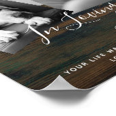 Memorial Foto Collage Erinnerungsgedicht für Hunde Poster (Ecke)