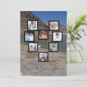 Memorial Foto Collage Herzlich Willkommen auf der Einladung (Stehend Vorderseite)