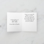 Memorial-Foto Dankeschön-Karte mit Flag Dankeskarte (Innenseite)