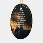 Memorial Foto Forest Trail Wandern Keramik Ornament (Links)