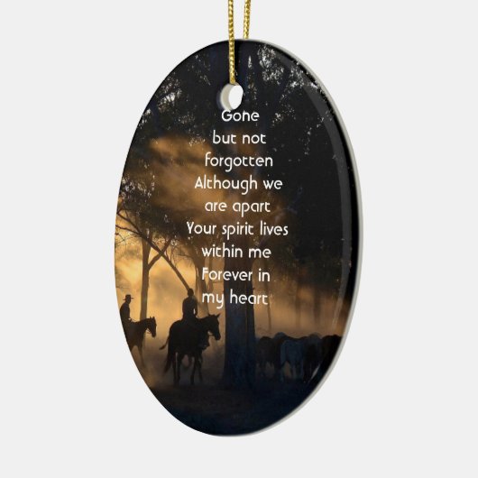 Memorial Foto Forest Trail Wandern Keramik Ornament (Links)