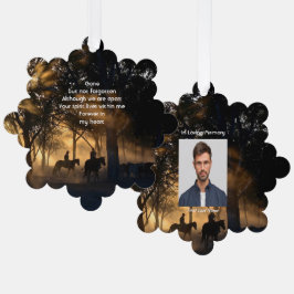 Memorial Foto Forest Trail Wandern Ornament Karte