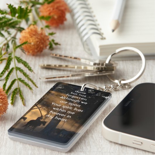 Memorial Foto Forest Trail Wandern Schlüsselanhänger (Vorderseite rechts)