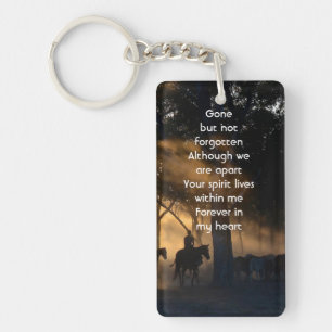 Memorial Foto Forest Trail Wandern Schlüsselanhänger