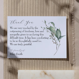 Memorial-Foto für die Wasserfarbenzweige dank Kart Dankeskarte