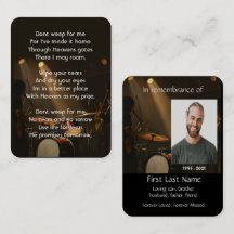 Memorial Foto Gebet Drummer Drums Band Christlich