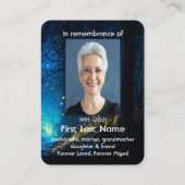 Memorial Foto Gebet Feuerblende Blitzabend Bug Nig Visitenkarte (Rückseite)
