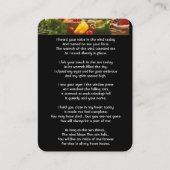 Memorial Foto Gebet Koch Koch Visitenkarte (Vorderseite)