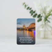 Memorial Foto Gebet Köln Kölner Dom Deutschland Visitenkarte (Stehend Vorderseite)