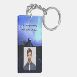 Memorial Foto Gebet Motorrad Biker Schlüsselanhänger