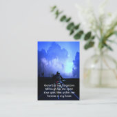 Memorial Foto Gebet Motorrad Biker Visitenkarte (Stehend Vorderseite)